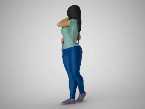 Modern Woman of New City 3 3D Print Model