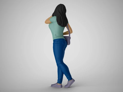 Modern Woman of New City 3 3D Print Model