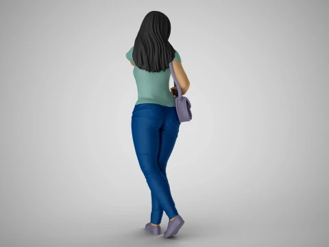 Modern Woman of New City 3 3D Print Model