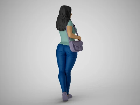 Modern Woman of New City 3 3D Print Model
