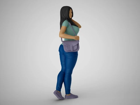 Modern Woman of New City 3 3D Print Model