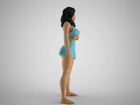 Unchained Woman 7 3D Print Model