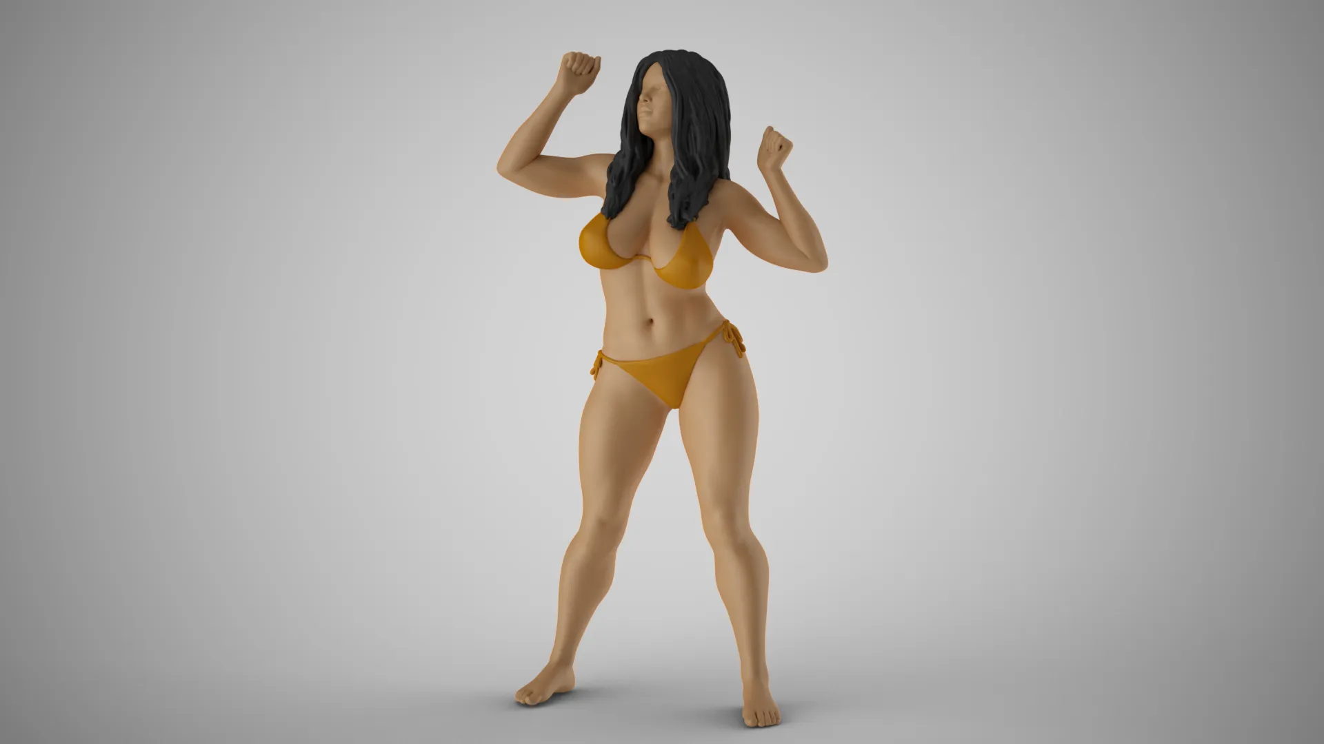 Unchained Woman 5 3D Print Model .c4d .max .obj .3ds .fbx .stl .blend