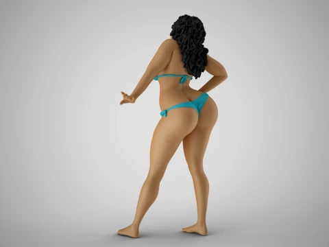 Girl Peace of Mind 3D Print Model