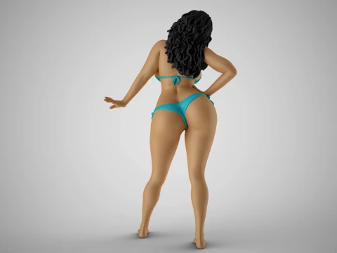 Girl Peace of Mind 3D Print Model