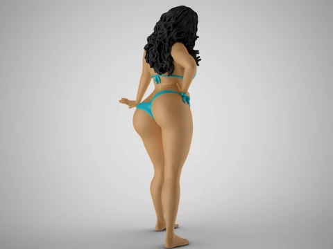 Girl Peace of Mind 3D Print Model
