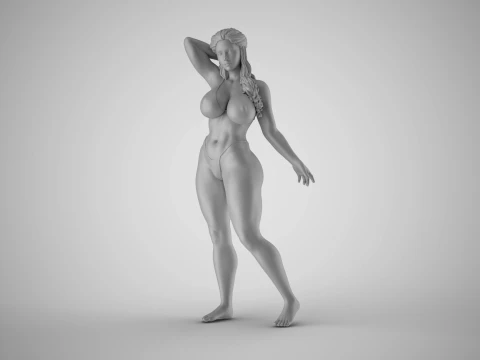 Unchained Woman 9 3D Print Model
