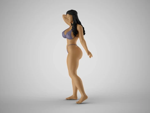 Unchained Woman 9 3D Print Model