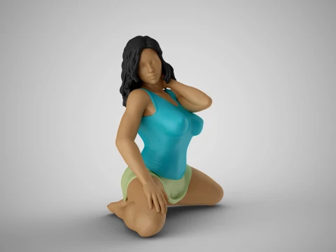 Unchained Woman 6 3D Print Model