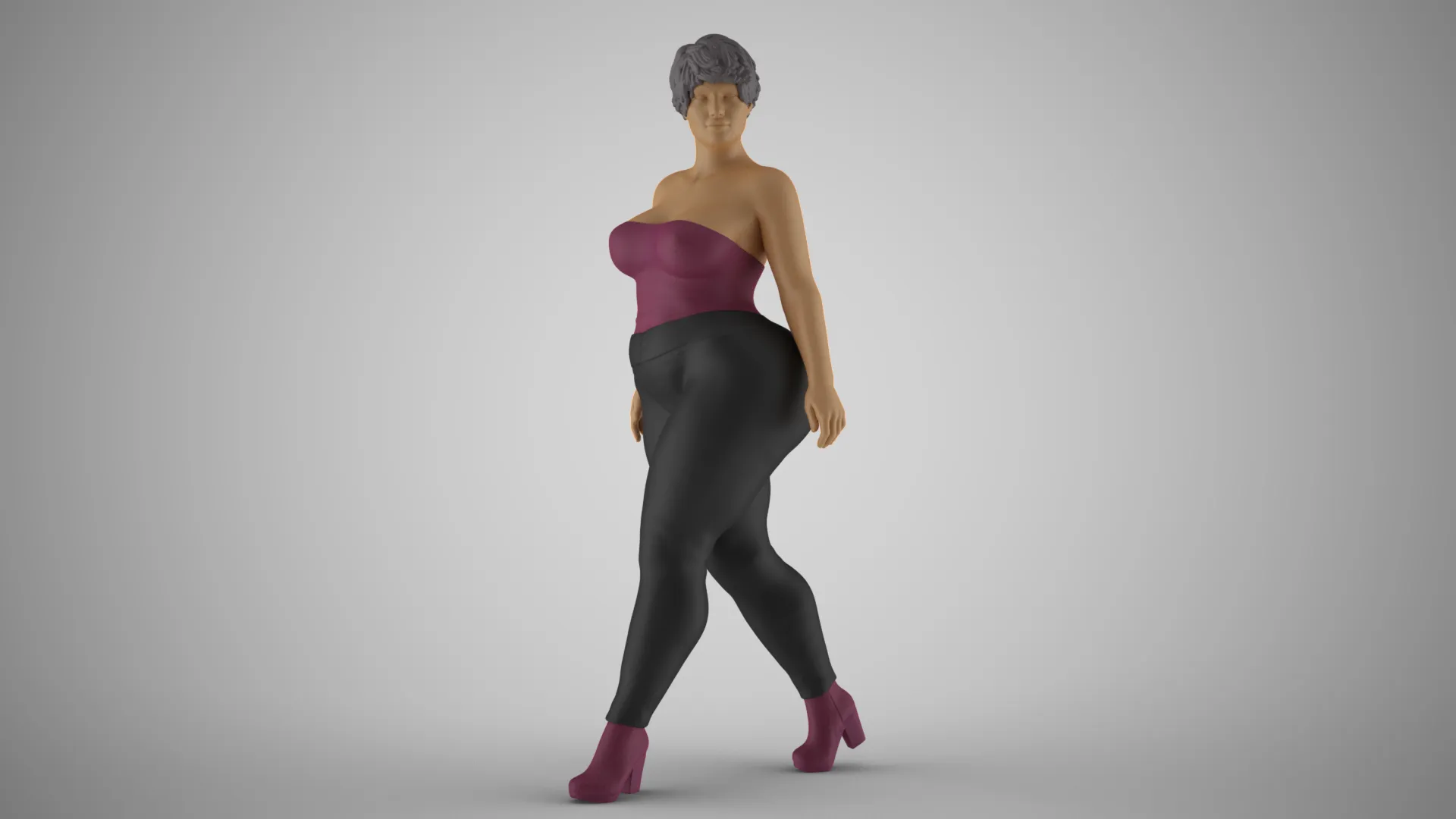 Sumptuous Woman 3D Print Model .c4d .max .obj .3ds .fbx .stl .blend