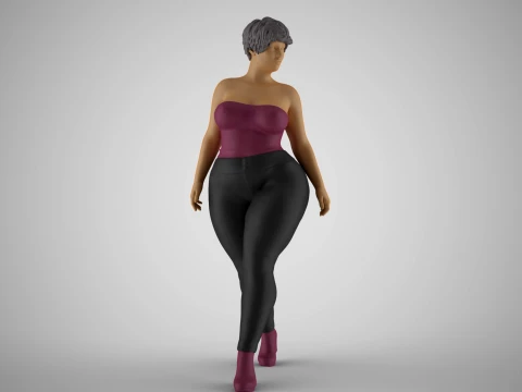 Sumptuous Woman 3D Print Model