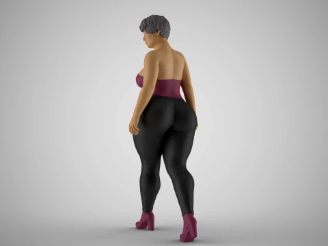 Sumptuous Woman 3D Print Model