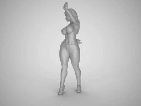 Unchained Woman 4 3D Print Model