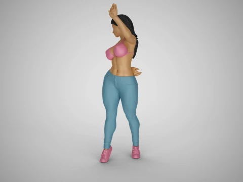 Unchained Woman 4 3D Print Model