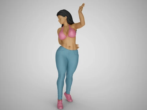 Unchained Woman 4 3D Print Model