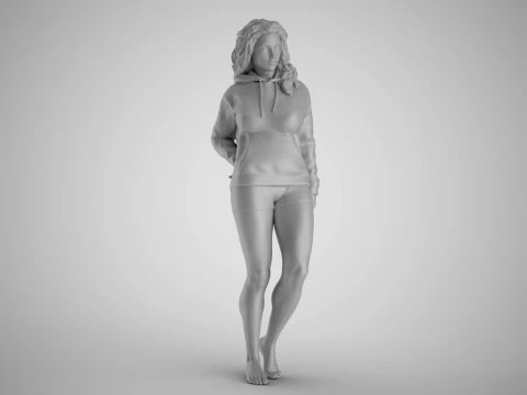 Wandering Girl 3D Print Model