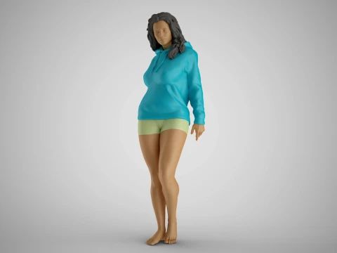 Wandering Girl 3D Print Model