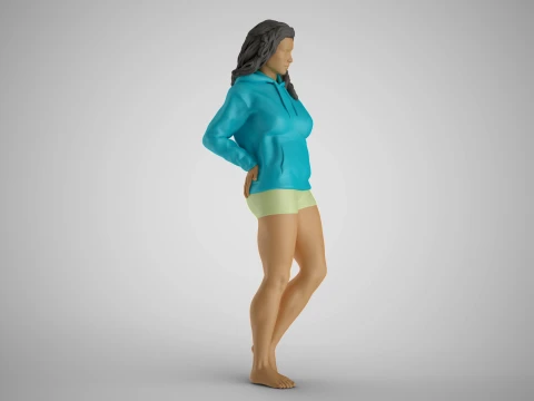 Wandering Girl 3D Print Model