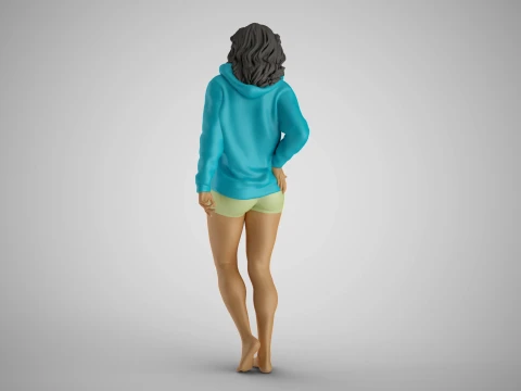 Wandering Girl 3D Print Model