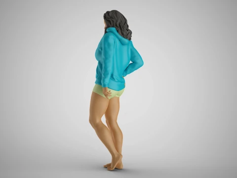 Wandering Girl 3D Print Model