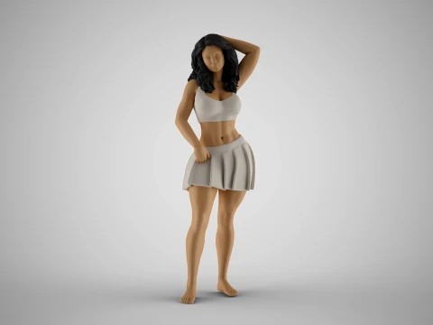 Entfesselte Frau 10 3D Druckmodell