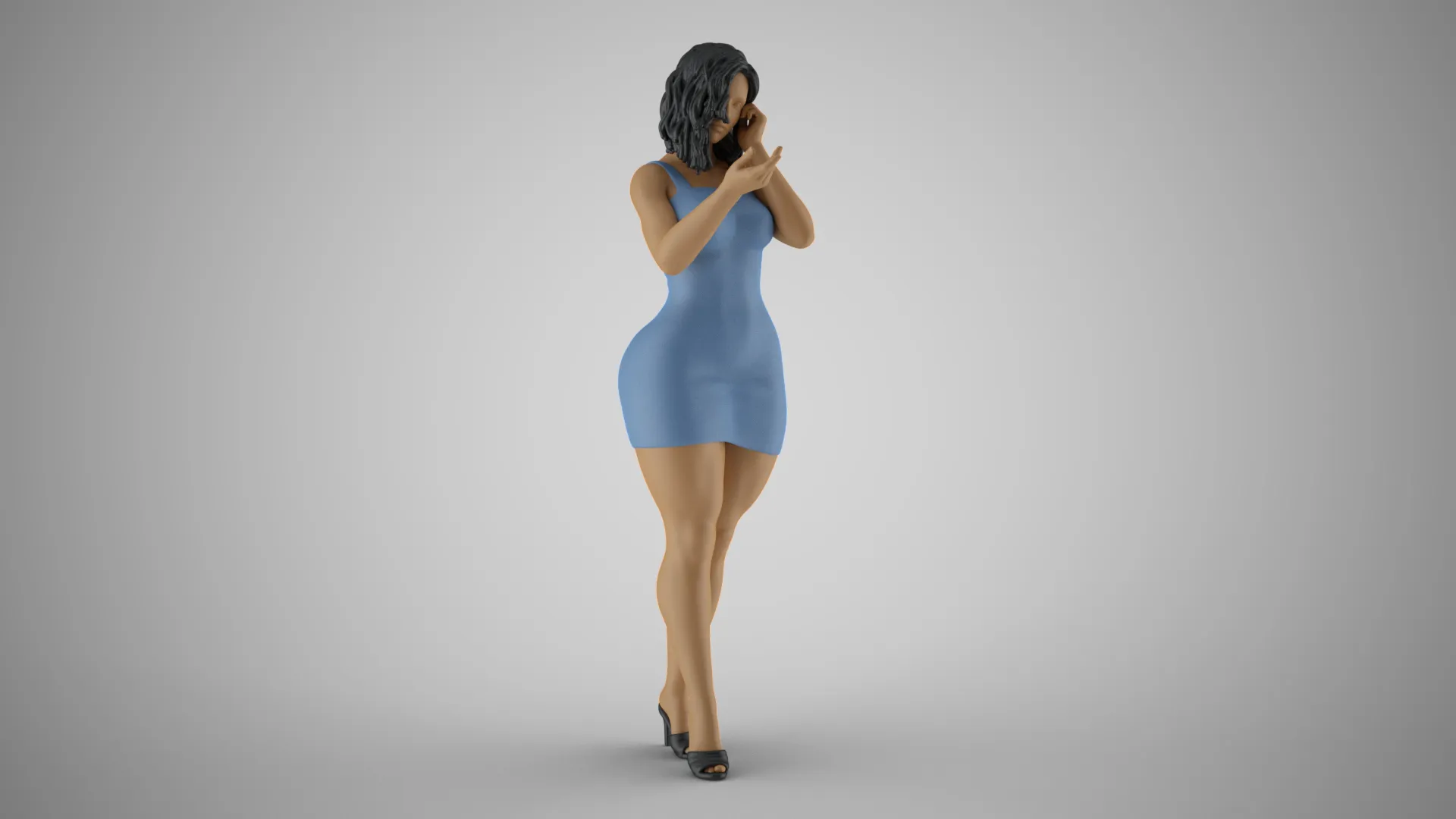 Woman Wants Peace 3D Print Model .c4d .max .obj .3ds .fbx .stl .blend 