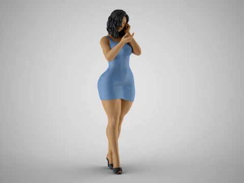 Frau will Frieden 3D Druckmodell