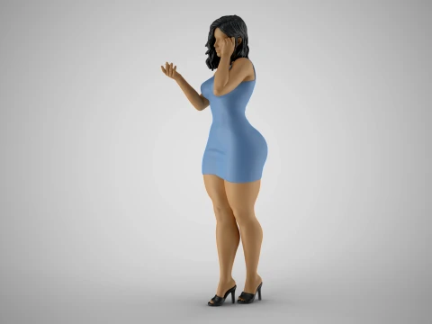 Woman Wants Peace 3D Print Model