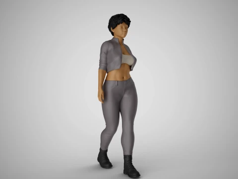 Modern Woman of New City 3D Druckmodell