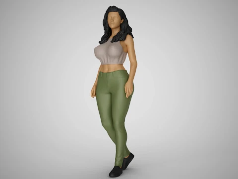 New Girl in Town 2 3D Druckmodell