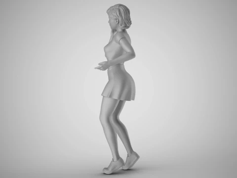 Undecided Girl Dress Choice 3D Print Model