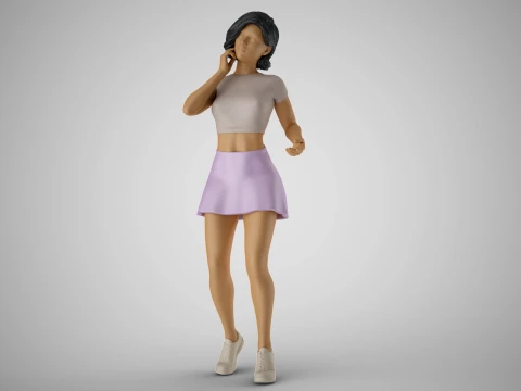 Undecided Girl Dress Choice 3D Print Model