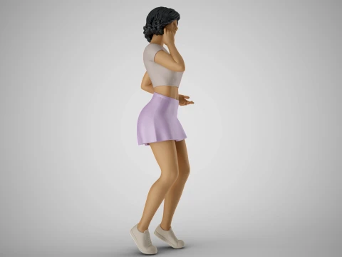 Undecided Girl Dress Choice 3D Print Model