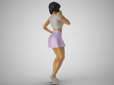 Undecided Girl Dress Choice 3D Print Model