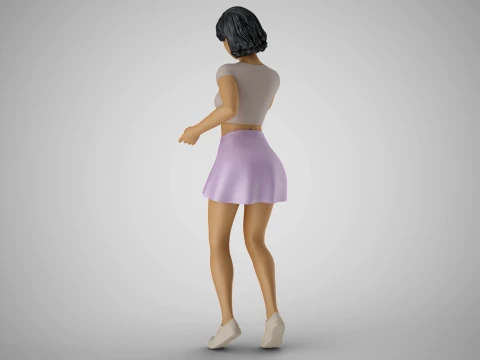 Undecided Girl Dress Choice 3D Print Model