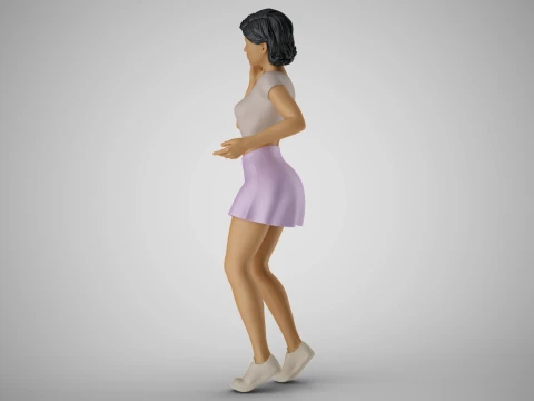 Undecided Girl Dress Choice 3D Print Model