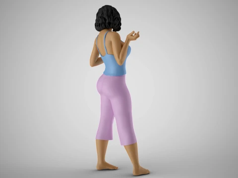 Girl Among two Choices 3D Print Model