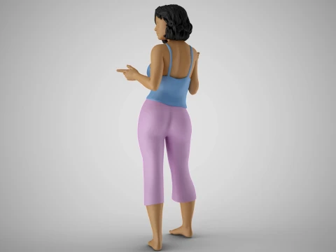 Girl Among two Choices 3D Print Model