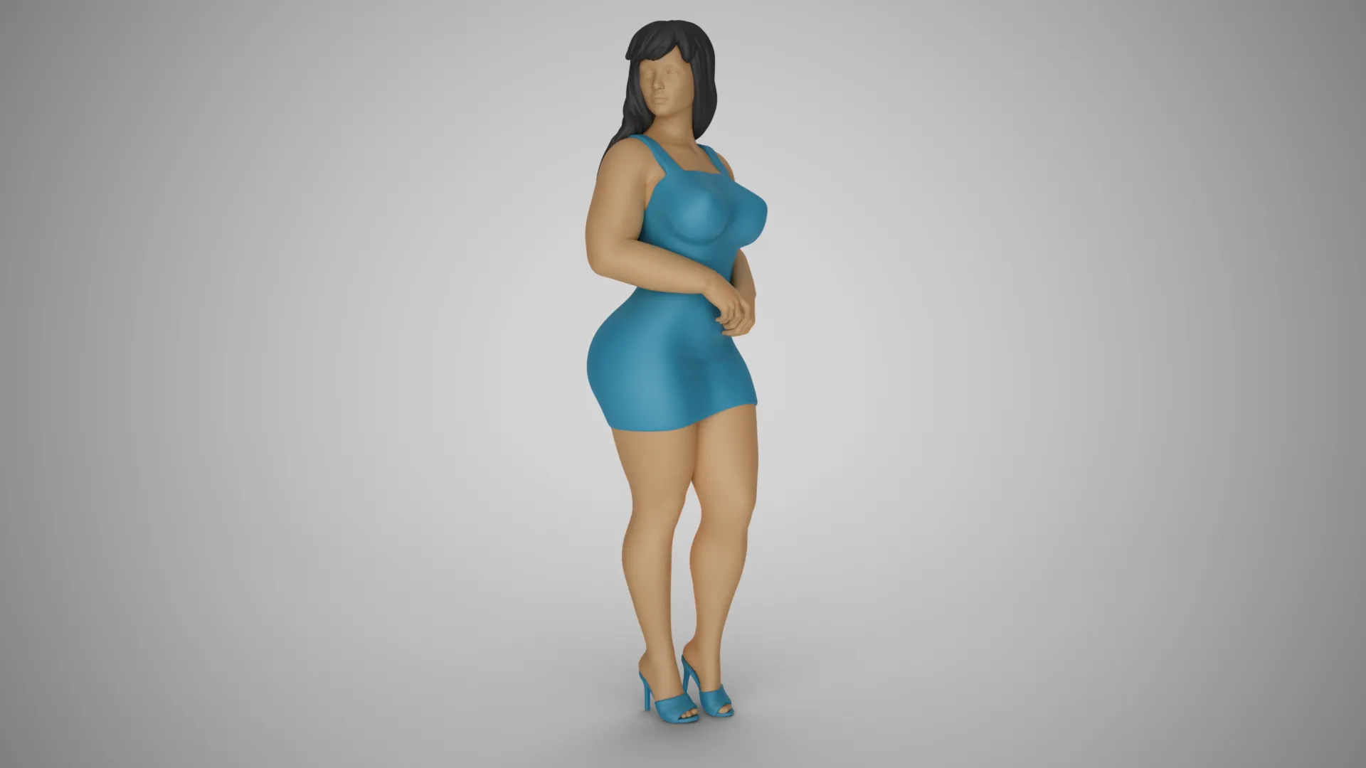 Woman City Mood 7 3D Print Model .c4d .max .obj .3ds .fbx .stl .blend