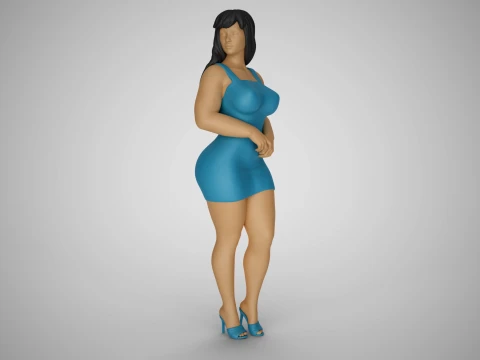 Woman City Mood 7 3D Print Model