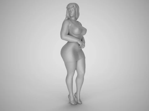 Woman City Mood 7 3D Print Model