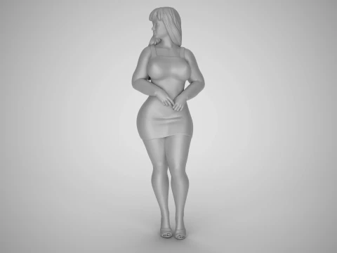 Woman City Mood 7 3D Print Model