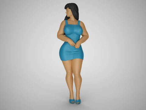 Woman City Mood 7 3D Print Model