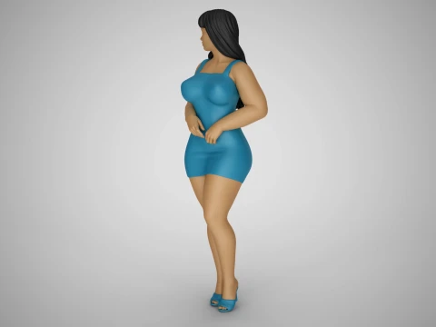 Woman City Mood 7 3D Print Model