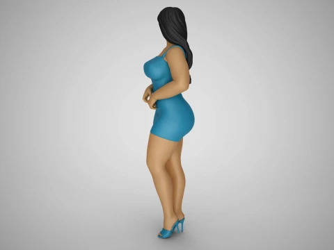 Woman City Mood 7 3D Print Model