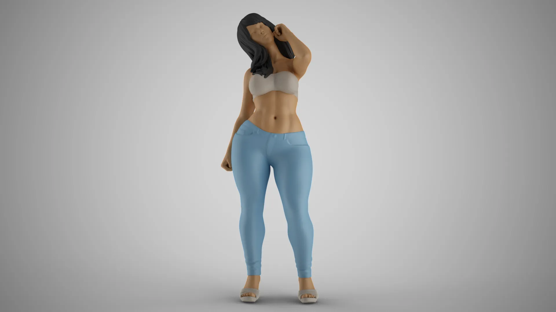 Hidden Beauty 3 3D Print Model .c4d .max .obj .3ds .fbx .stl .blend 