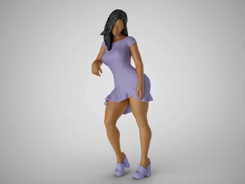 Woman City Mood 6 3D Baskı Modeli