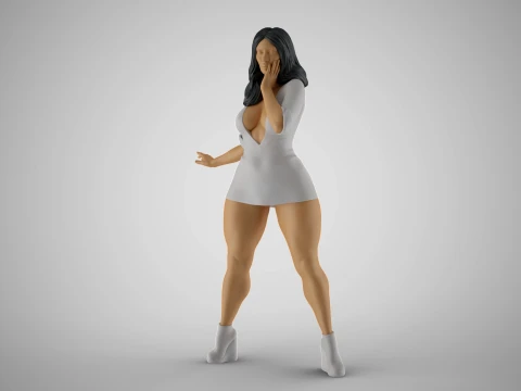 Woman City Mood 4 3D Baskı Modeli