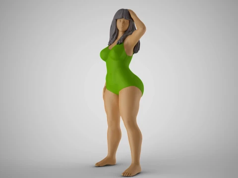 Plain Girl 6 3D Baskı Modeli