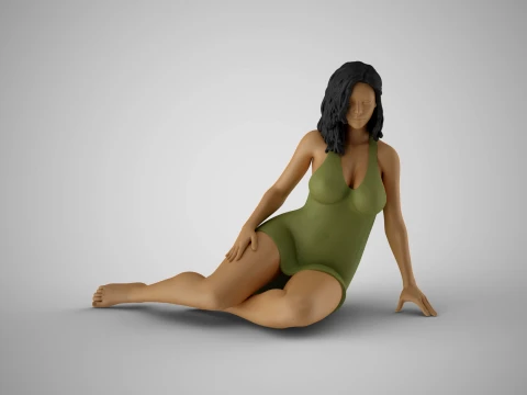 Plain Girl 8 3D Принт Модель